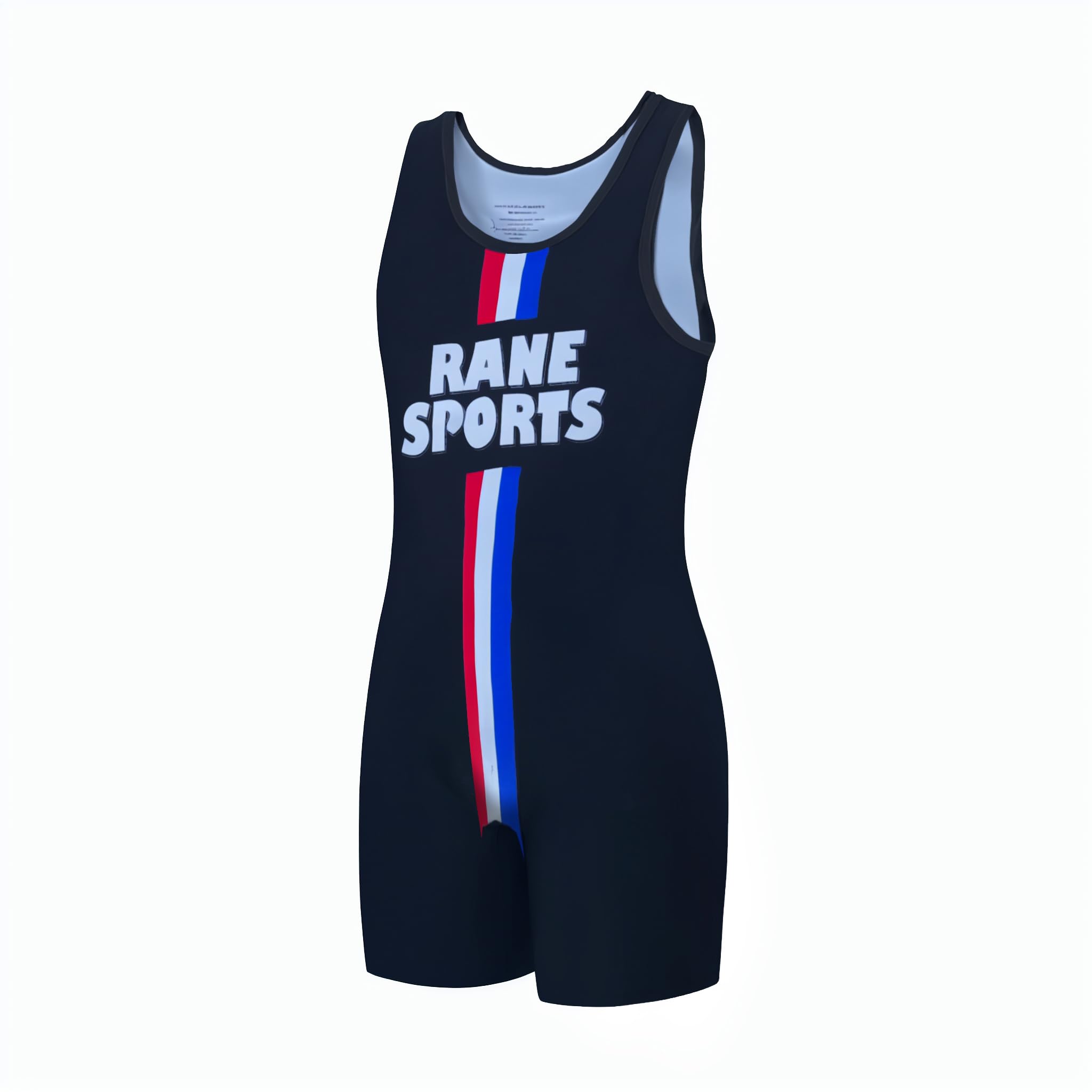 Rane Sports Men's Wrestling Singlets Athletic Supporters Tight Slim Fit Sport Bodysuit Sleeveless Wrestling Leotard Jumpsuits Weightlifting Clothes Black L