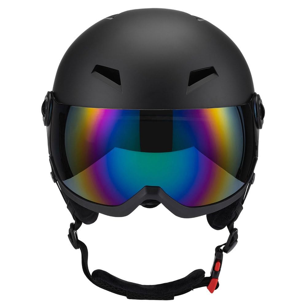 Casque de Ski de Ski Casque de Neige à Vent réglable pour Le matériel de Ski de Sport d'hiver extérieur pour Les Femmes Hommes