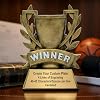 Decade Awards Personalized Winner Trophy - Engraved Champion Award with Golden Laurel Wreath for Sports, Business, Academic Achievement or Recognition - Celebrate Success - Customize Now (6 Inch)