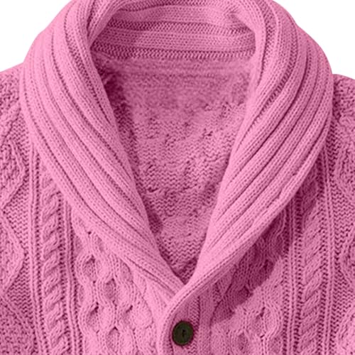 Mens Cable Knit V Neck Button Down Sweater Cardigan Fall Casual Soft Comfort Lightweight Outerwears4