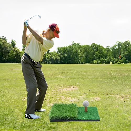 CHSG Golfmatte für Rasen, 11.81*11.81Inch, Schützt Den Golfplatz, Golf Übungsmatte, Geringer Platzbedarf und Einfache Mobilität, für Garten, Hinterhof, Garage, Drinnen und Draußen，Geeignet für Anfänge