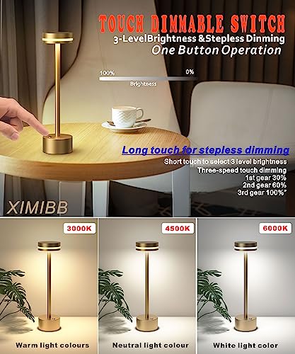 Ximibb Crystal Lamp 16 Color Touch Control Rose Table Lamp Remote Romantic Prism Charging Led Rgb Night Light For Living Room Valentines Day Gift (Gold) #TOP2