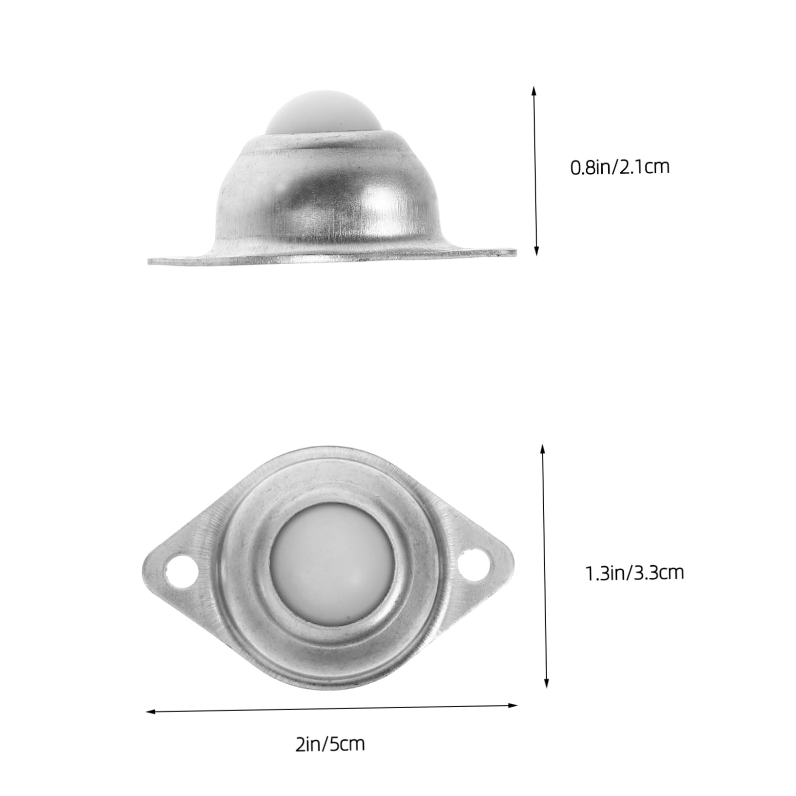 SOLUSTRE 10pcs Ball Casters Ball Bearing Rollers Roller Ball Transfer Bearing Ball Rollers Casters Roller Bearings Ball Bearings Stand Ball Bearing Caster Roller Zinc Silver