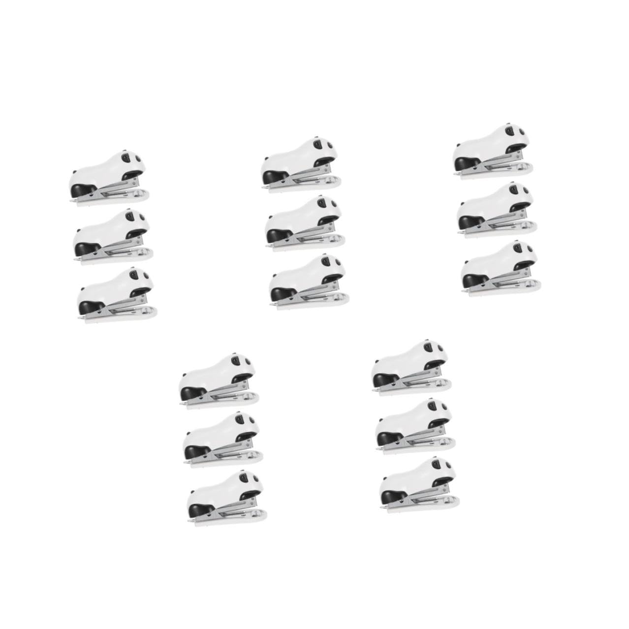 15 Pezzi Mini Cucitrice da Tavolo Forma Panda Spillatrice Portatile Piccola per Ufficio Scuola e Casa Design Carino e Funzionale per Scrivania
