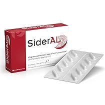 SiderAL, Integratore alimentare a base di Ferro Sucrosomiale®, Vitamina C e B12 Sucrosomiale®, No Gusto metallico, Alta Tollerabilità e assorbimento, No Glutine, No lattosio, Vegan ok, 20 Capsule