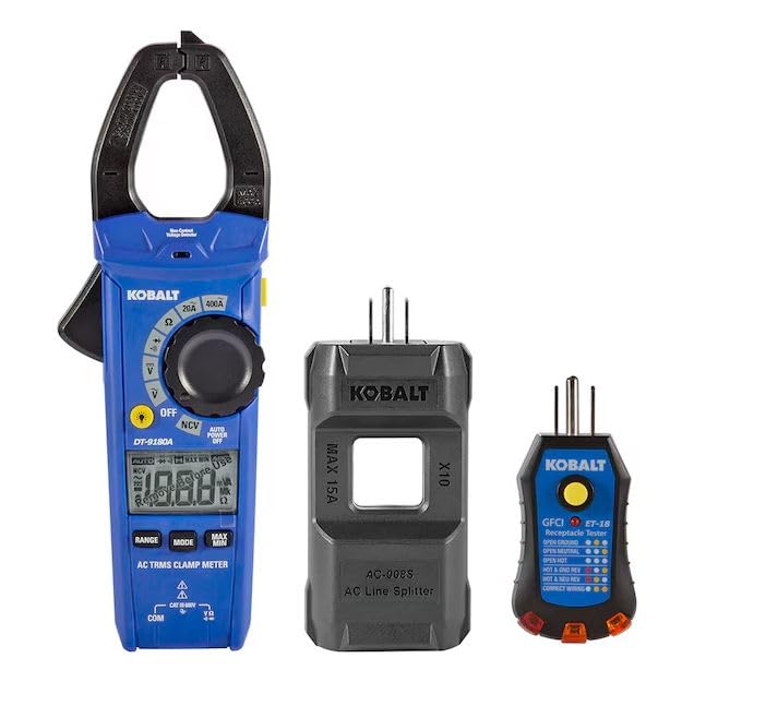 K.balt Digital Display Clamp Meter Multimeter 400 Amp 600V -Volt