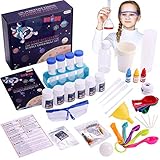 Mathea Super Lab Science Kit with 30 Magic Scientific Experiments, DIY Education Toys for Kids 53PCS, Great Gift for Boys Girls, Scientific Tools, Build A Chemistry Station