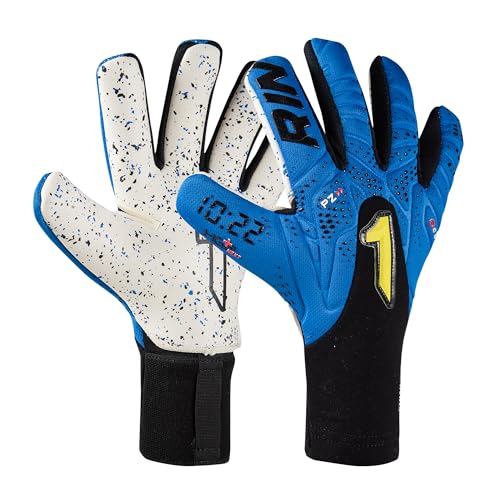 Rinat Outlet  Temporada 2024-25  Guantes Infantil 2024-25  Guantes Infantil Turf 2024-25 Kronos 10:22 Turf, Azul/Negro, Unisex Niños