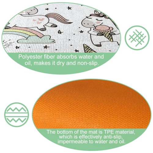 Alfombrillas de cocina antideslizantes lavables VAPOKF alfombra pasillo cuarto de lavado pack 2 6