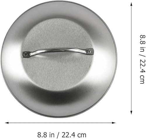 Miniatura 7 de DOITOOL Tapa universal de acero inoxidable para ollas, sartenes y sartenes, cubierta de metal para alimentos, cubierta de repuesto para sartén y