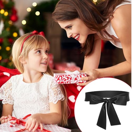 Girls Sash Dress Belt Kids Ribbon Belts Long Satin Waist Belts for Wedding Party Special Occasion 2'' Wide 6