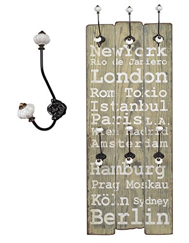 Appendiabiti da parete London in stile epoca