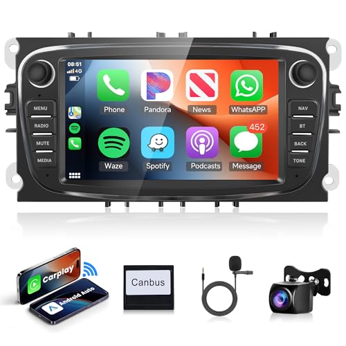 2G+64G Wireless Carplay Android 13 Autoradio für Ford Focus II mk2 Mondeo S-Max