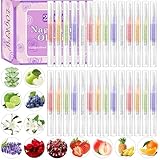 EOGRFW 28 Stück Nagelöl Stift, Cuticle Oil Pen für die Reparatur, Nagelpflegestift Nagelhaut mit Vitaminen, Nagelpflege Stift für Rissigen und Trockenen Nägeln