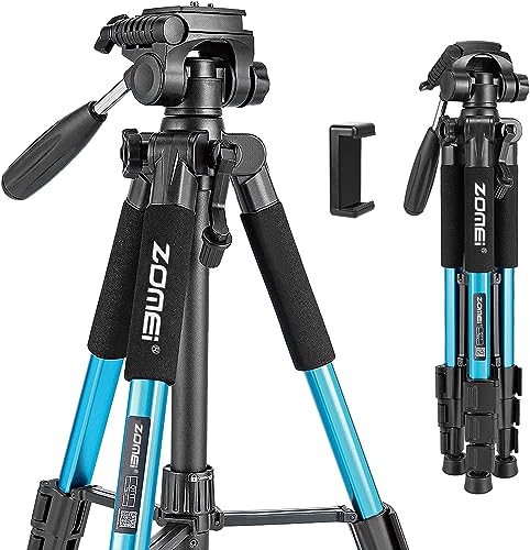 Treppiede ZOMEI Q111 Leggero In Alluminio 140 Cm – Testa Pan 3 Vie, Supporto Per Telefono E Borsa, Argento, Carico 5 Kg