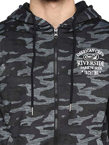 Image of AMERICAN CREW Men's Poly Cotton Hooded Hoodie