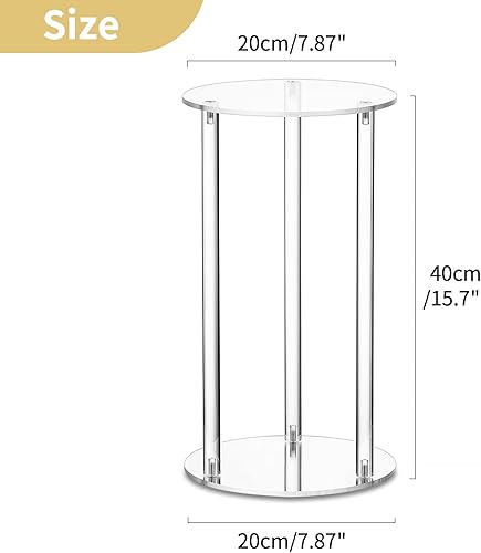 Miniatura 6 de Nuptio Jarrones de boda centros de mesa para mesas, 2 piezas de 15.7 pulgadas de alto, jarrón de flores de acrílico para decoración de mesas de