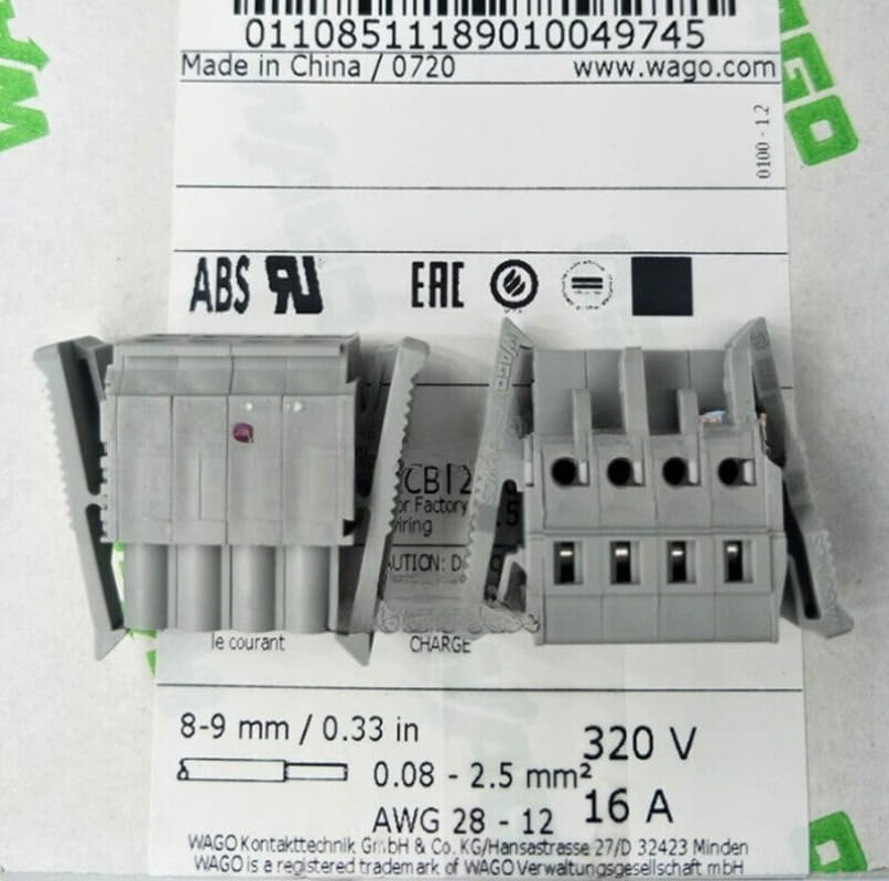 50PCS New 231-104/037-000 Hole Plug 4 Position Connector -