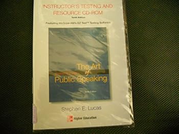 CD-ROM The Art of Public Speaking, Instructor's Testing and Resource Book