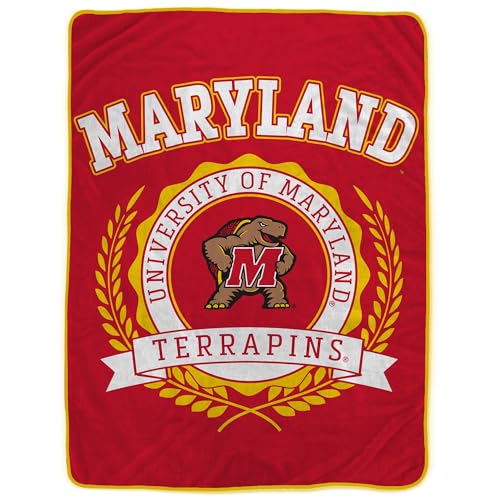 Proformance Home NCAA Maryland Terrapins University Crest Ultra Soft Blanket