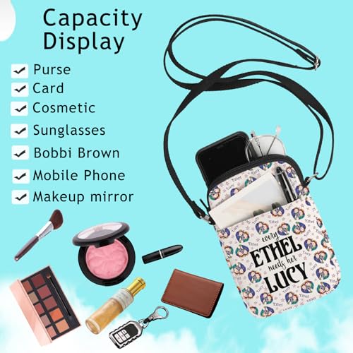 G2TUP Lucy & Ethel Crossbody Bag Friends Gift Every Ethel Needs Her Lucy Shoulder Bag Best Friends Merch 6