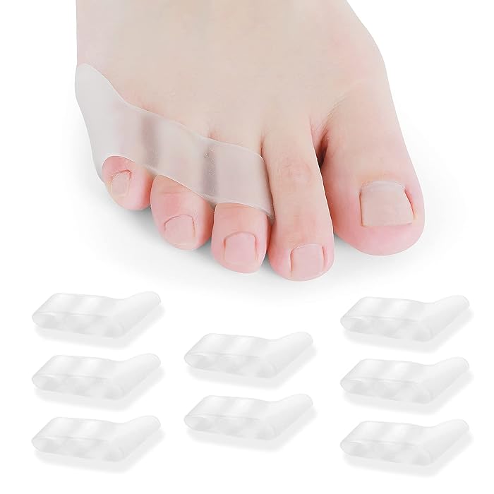 Buy Sibba 8 Pack Toe Separator and Protectors, Pinky Toe Separators for Overlapping Toe, Curled