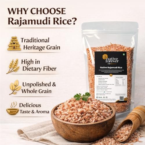 Image of Native Forever Rajamudi Rice Low GI, High Fiber 3 Pack, 5400g