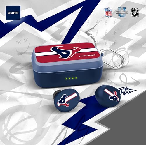 Image of SOAR NFL Wireless Sport Earbuds: Comfortable Fit & Convenient Charging