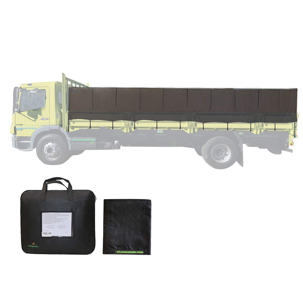 Truck Mesh Tarp 9'X16'-Tentproinc Heavy Duty Cover, No Rust Thicker Copper Eyelets, Reinforced Double Needle Stitch Webbing Ripping Tearing Stop, with Zip Handle Bag-3 Years Lasting