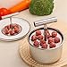 Yuanpgky Herramienta de cocina de acero inoxidable con 6 y 12 agujeros para hacer albóndigas extruidas a mano Imagen de Yuanpgky Herramienta de cocina de acero inoxidable con 6 y 12 agujeros para hacer albóndigas extruidas a mano