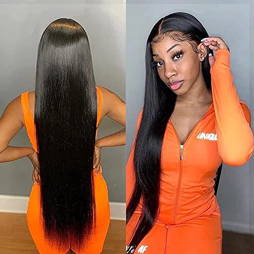 10A Brazilian Virgin Straight Hair Bundles (24 26 28 30,Natural Color) Straight Hair 4 Bundles 100% Unprocessed Virgin Hair Straight Weave Human Hair Bundles Natural Color Hair Extensions #TOP1