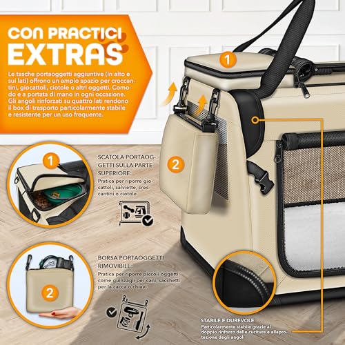 Box Pieghevole Per Cani VidaXL - 145x145x61 Cm, Con Borsa - Foto 7