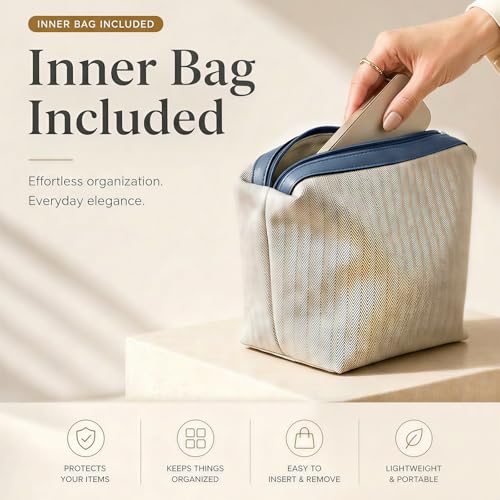 Image of Tote Bag for Women Vegan Leather Bucket Purse for Women Top Handle Handbag Shoulder Bag with Detachable Small Purse