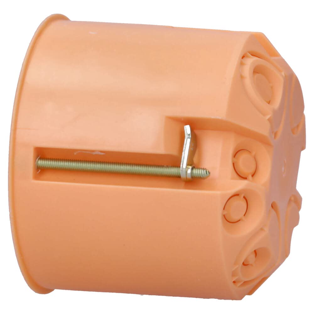 Voxura Hohlwanddose Gerätedose Schalterdose Abzweigdose Orange Unterputz UP HW Ø 68mm 61mm Tiefe tief 25 Stück