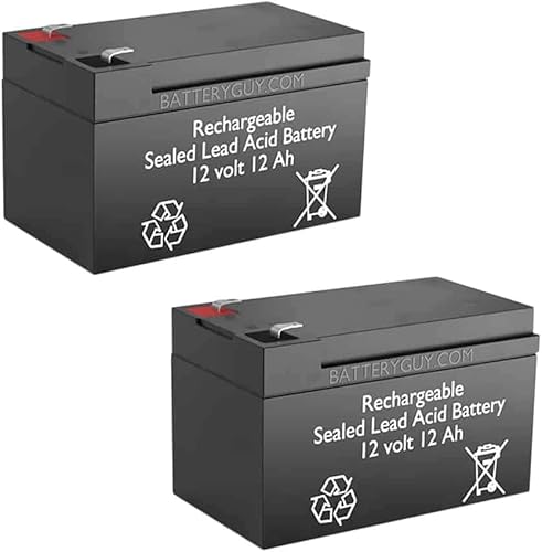 BatteryGuy Go-Go Go - Batería de repuesto para silla Go, 12 V, 12 Ah, equivalente a la marca (recargable), 2 unidades