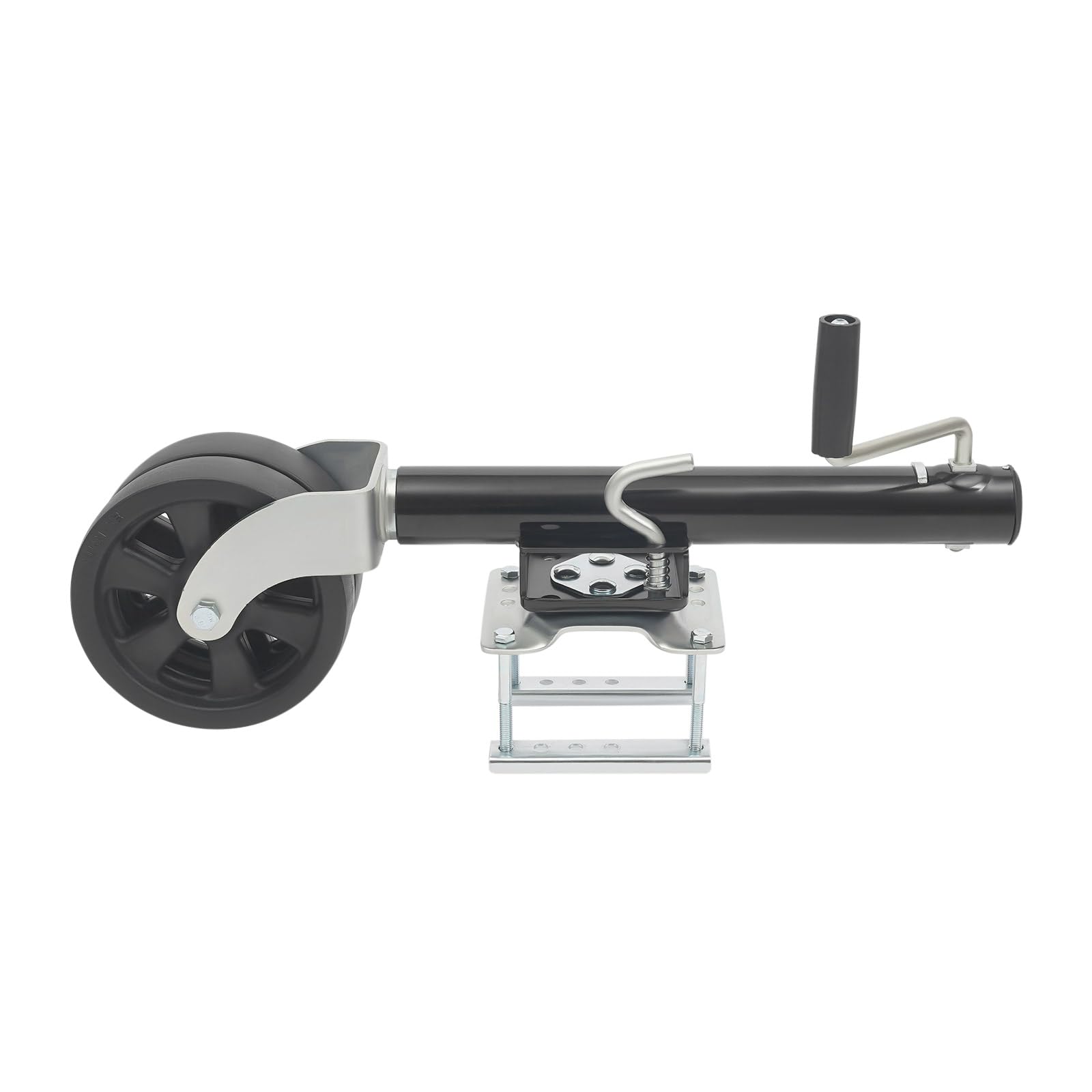 Anhänger Stützräder 907kg, Anhängerheber Schwerlast mit Griff, Heavy Duty Stützrad mit 8 Zoll Vollgummireifen für Anhänger, Yachtanhänger, Boot