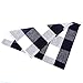 Cotton Buffalo Check Rugs Front Porch Rug Doormat 2' x 3' Plaid Rug Outdoor Buffalo Checkered Throw Rug Black and White Farmhouse Checkered Door Mat Washable Woven Mat (23.6