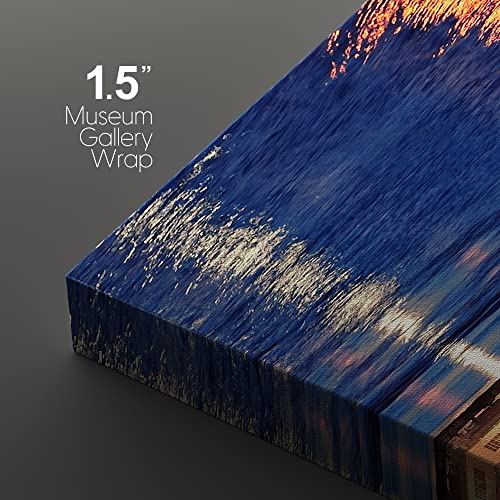 Wall26 Canvas Print Wall Art Set Miami Florida Cityscape & Skyline Nature Wilderness Photography Realism Rustic Scenic Relax/Calm Multicolor For Living Room, Bedroom, Office - 16"X24"X3 Panels #TOP3