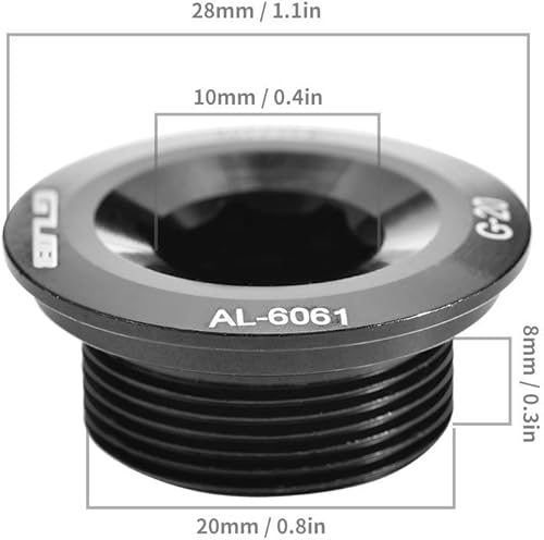 Vista 20 de Tbest Tornillos de rueda de cadena con manivela de bicicleta de aleación de aluminio GUB Azul