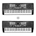 Piano Stickers for Keys, Eison Full Set Piano Keyboard Stickers for 88/61/54/49/37 Keys Removable with Numbers, Leaves No Residue, Color Black,Great Children's Gift