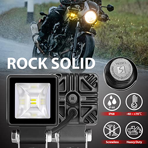 LED Pods 2 Pulgadas Flood 5000LM Luz Auxiliar miniatura 5