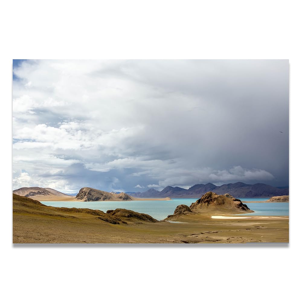 VHdfgTY Thick CloudsSerene Mountain Landscape Canvas Wall Art Nature Wall Decor for Home 20x30cm Unframed