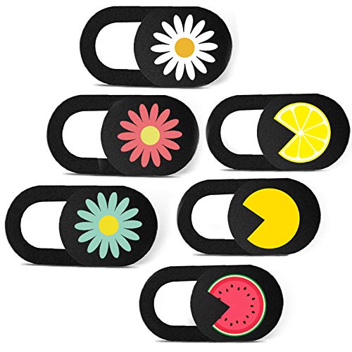 IMNEXT2U Webcam Cover Slide Ultra-Thin Camera Covers for Laptop Apple MacBook iPad Pro iMac Phone 6 Packs Eatbean & Daisy