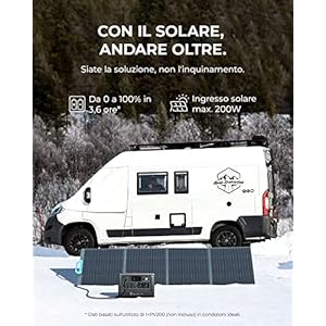 BLUETTI Centrale Elettrica Portatile EB70, 716Wh LiFePO4 Batteria Backup, 2 1000W AC Uscite (1400W Picco) 100W Type-C, Generatore Solare per Campeggio, Viaggio, Off-grid (Pannello Solare Opzionale) - immagine 6