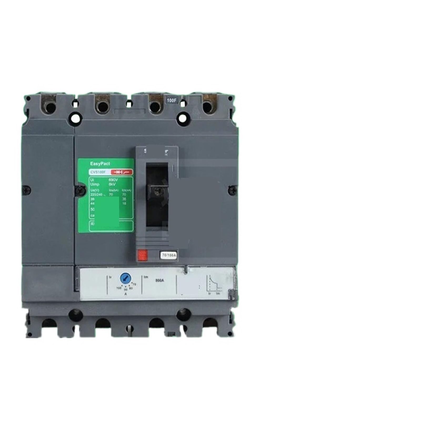 Disjoncteur CVS160N 4P3D TM100D avec pouvoir de coupure élevé 50KA