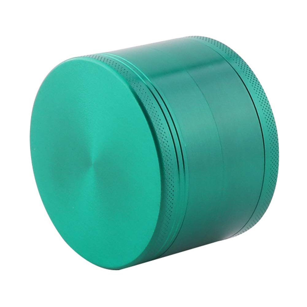 Chillers Pollen grinder | Ø 40mm stainless steel grinder | Grinder with magnetic lid | Spice Herbs Spices Herb | Pollen scraper | Does not stick | Nylon ring (Color : Green)