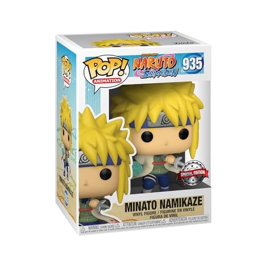 Funko Pop Animation: Naruto - Minato Namikaze - 1/6 de Probabilidades de Obtener la RARA Variante Chase - Brilla en la Oscuridad - Naruto Shippuden - Figura de Vinilo Coleccionable - Anime Fans