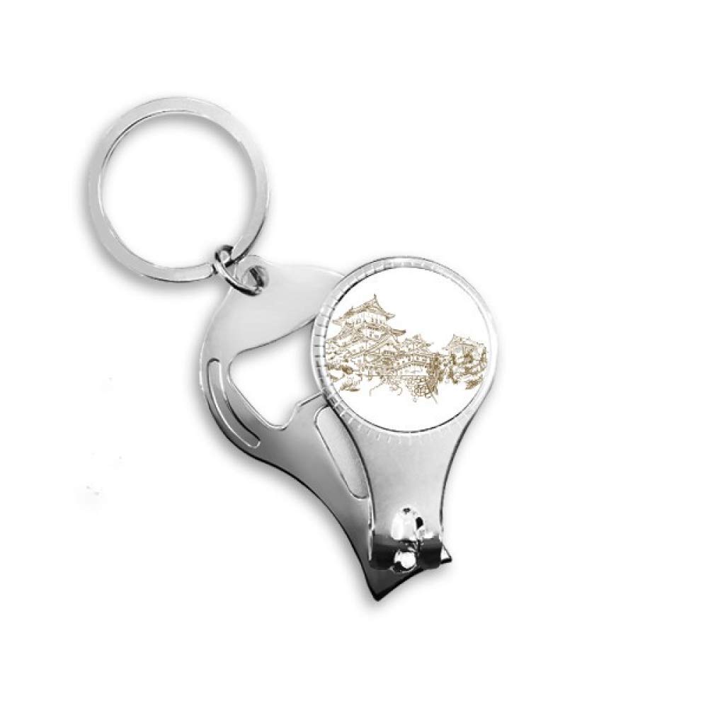 Porte-clés décapsuleur pour vos soirées et voyages avec pince à ongles