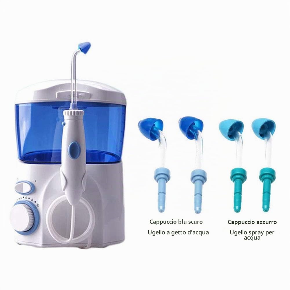 600ML Elettrico Neti Pot Irrigazione Nasale Risciacquo Nasale | Sistema Di Lavaggio Del Naso Sinusite Con Quattro Beccucci Per Bambini Adulti | Risciacquo Per Alleviare Le Allergie Sinusali Yoga Detox