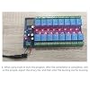 16 Channel Relay Module,WROOM-32E WiFi BLE DC 5-12V Input 16 Relay Output Board for Smart Home Automation IoT Control and Secondary Development